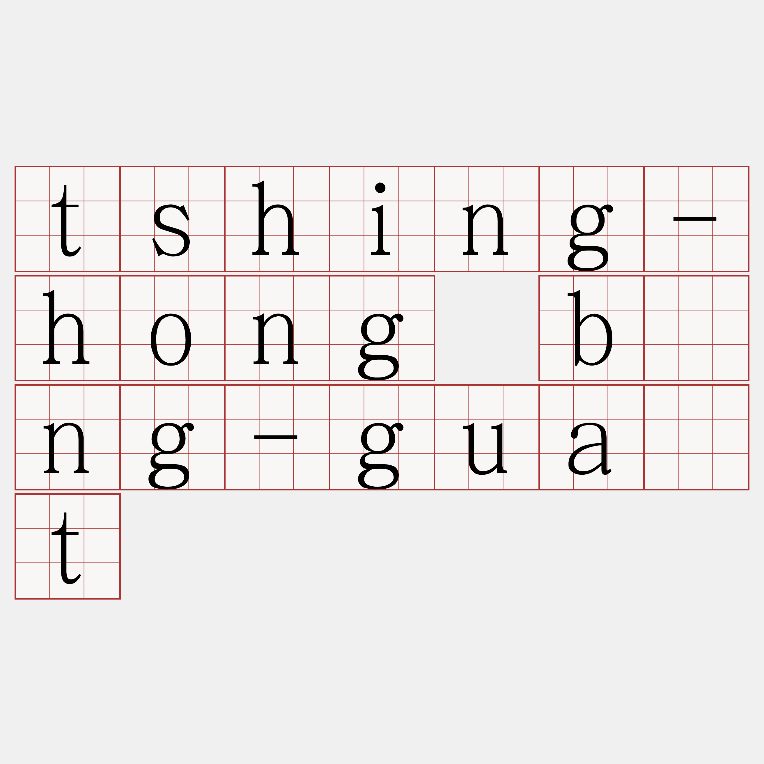 tshing-hong bîng-gua̍t